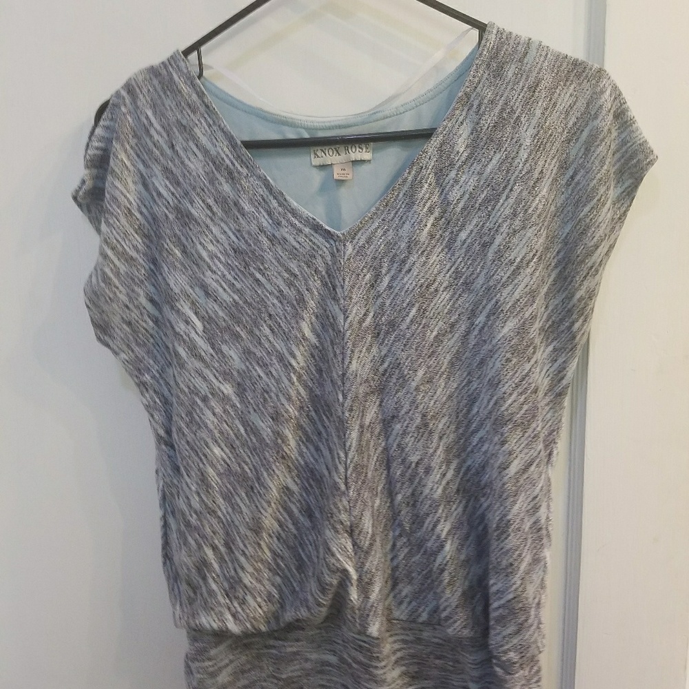 Split sleeve space tie dye tee